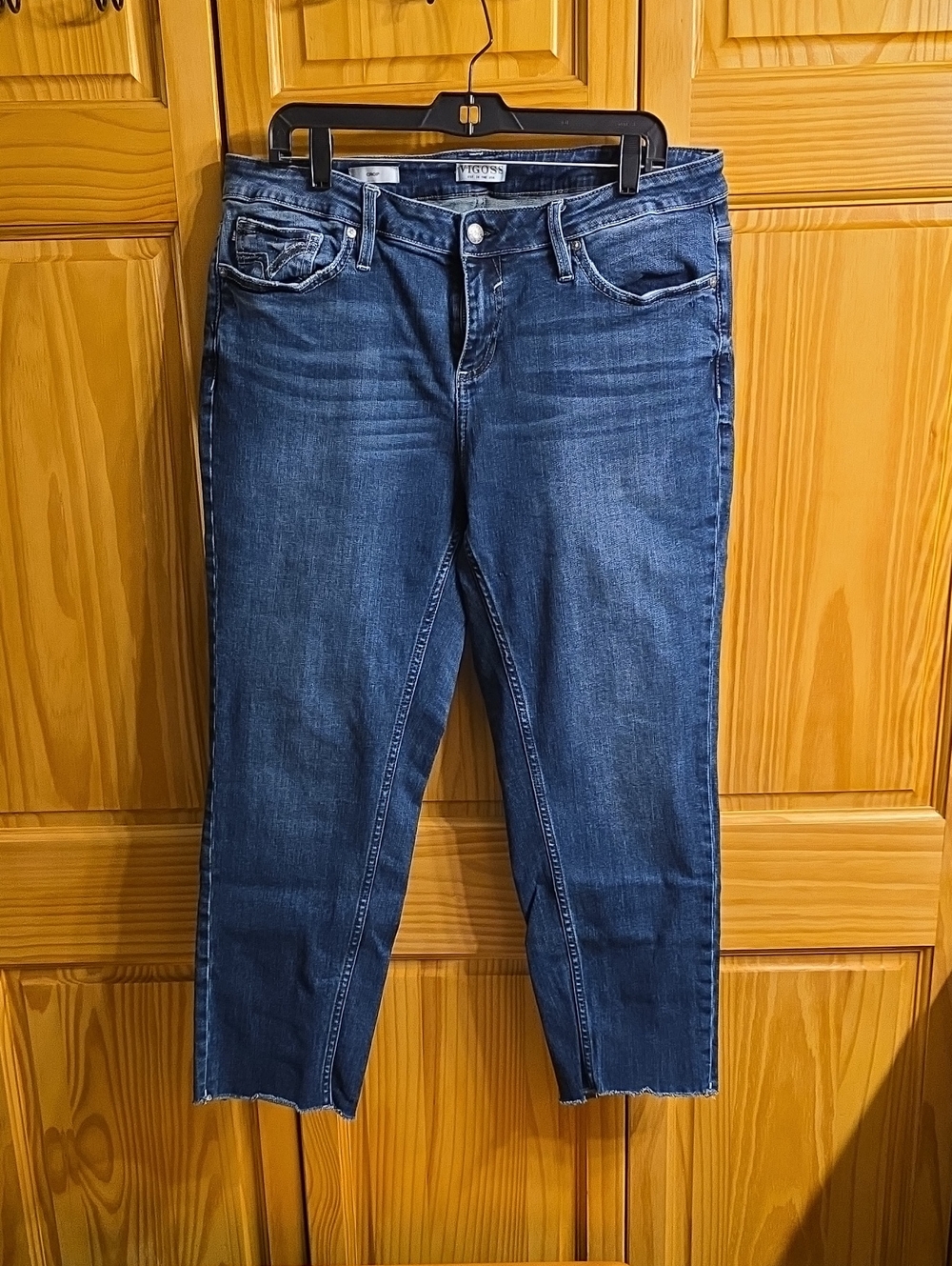 Vigoss Mid Blue Cropped Ankle Jeans